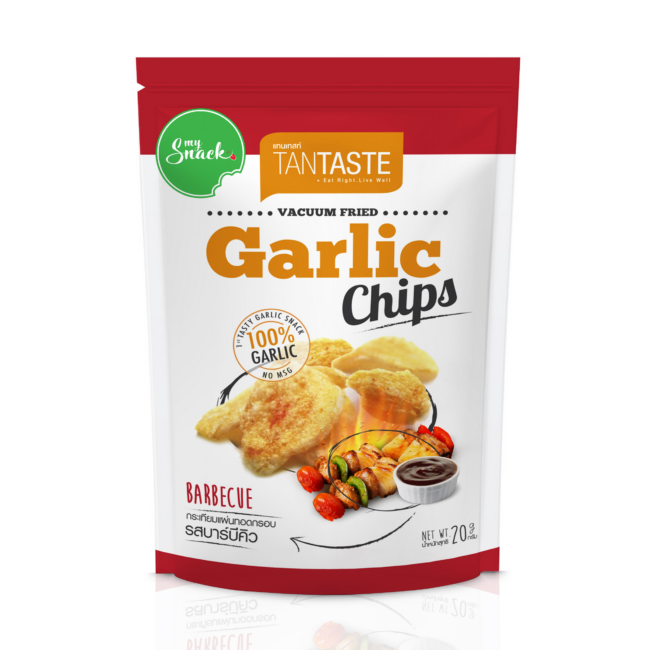 MySnack garlic chips BBQ 20g