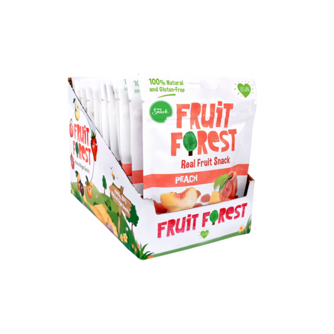 MySnack natural peach snack (box)